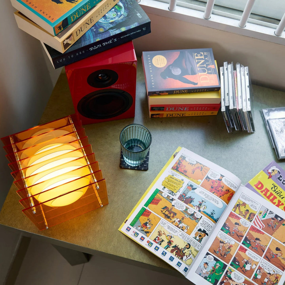 BANG Leuchte BANG “LOP Small Square Orange” | Kompakte Lampe in Orange