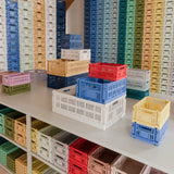 HAY Faltbox „Colour Crate Medium Powder“ | Stapelbar & pastellig | HAY