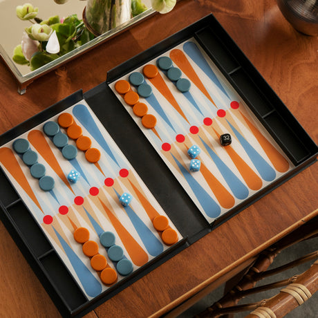 PRINTWORKS Spiel “Classic The Art of Backgammon” Anthracite | PRINTWORKS