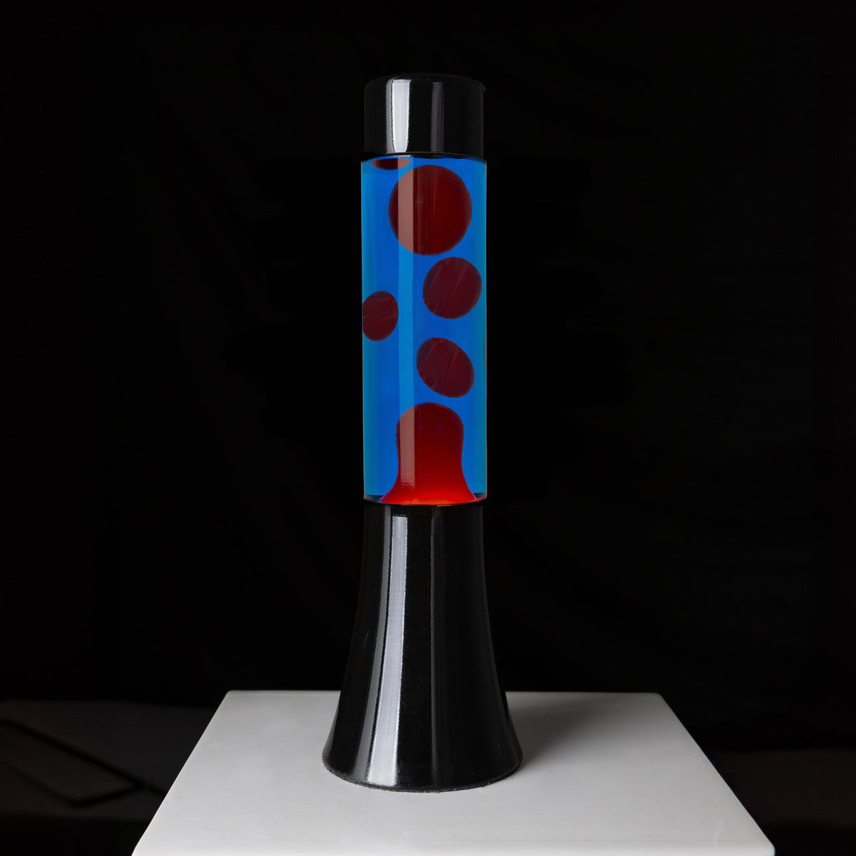 Fisura Lava Lampe "Mini Red & Blue" | Nostalgisches Retro-Feeling | Fisura