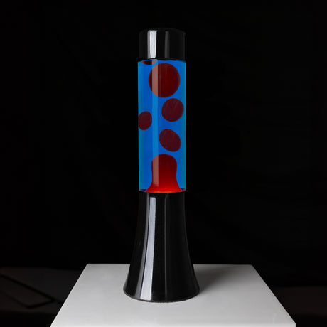 Fisura Lava Lampe "Mini Red & Blue" | Nostalgisches Retro-Feeling | Fisura