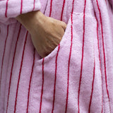 BONGUSTA Bademantel „Naram Baby Pink & Sky Patrol Red“ (L/XL) | BONGUSTA | Komfortabler Bademantel