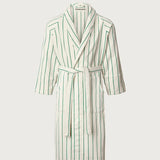 BONGUSTA Bademantel „Naram Pure White & Grass“ (L/XL) | BONGUSTA | Komfortabler Bademantel
