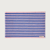 BONGUSTA Badematte BONGUSTA “Dazzling Blue & Rose” | 50x80cm Baumwolle | Funktional & Dekorativ