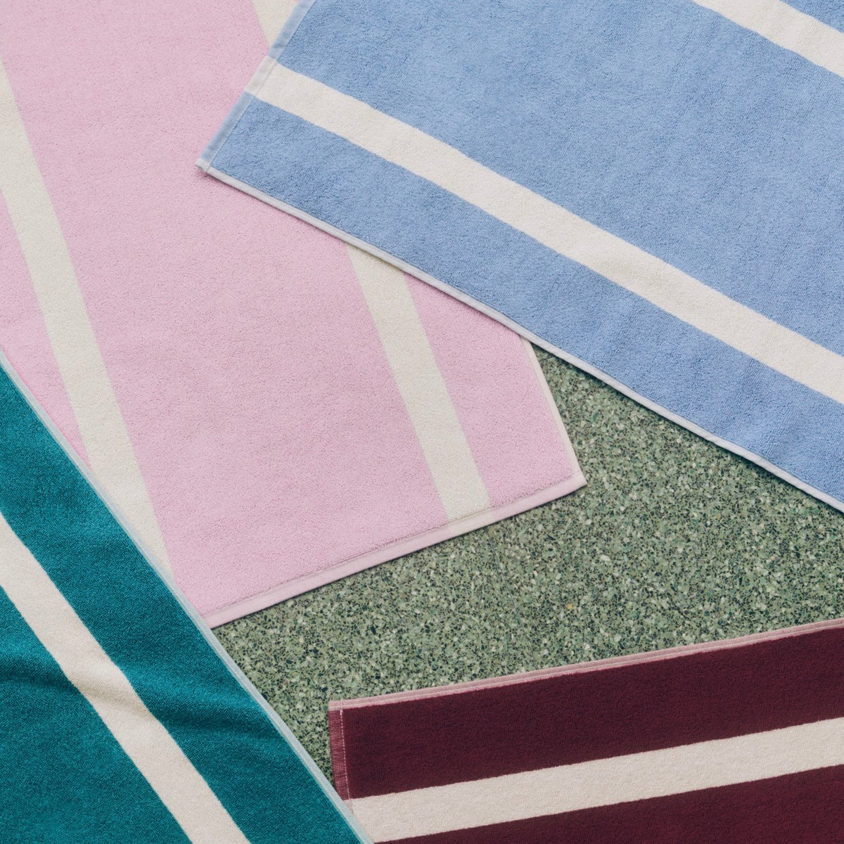 HAY Badematte „Stripe Cool Pink“ 50x80cm | Farbige Akzente | HAY