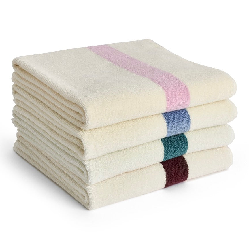 HAY Badetuch „Stripe Dusty Blue“ 70x140cm | Skandinavisch | HAY