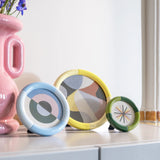 &Klevering Bilderrahmen „Rift Round Medium 10 cm“ | Kreisform mit Charakter | &Klevering