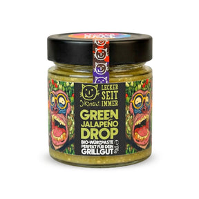 J. Kinski Bio Green Jalapeno Drop 170g | Würzig eingelegte Jalapeños | J. Kinski