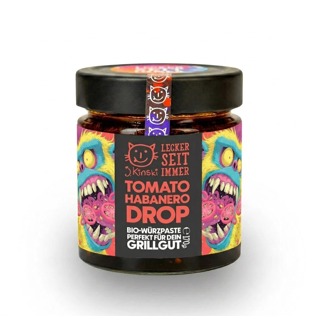 J. Kinski Bio Tomato Habanero Drop 170g | Fruchtig-scharfer Dip | J. Kinski