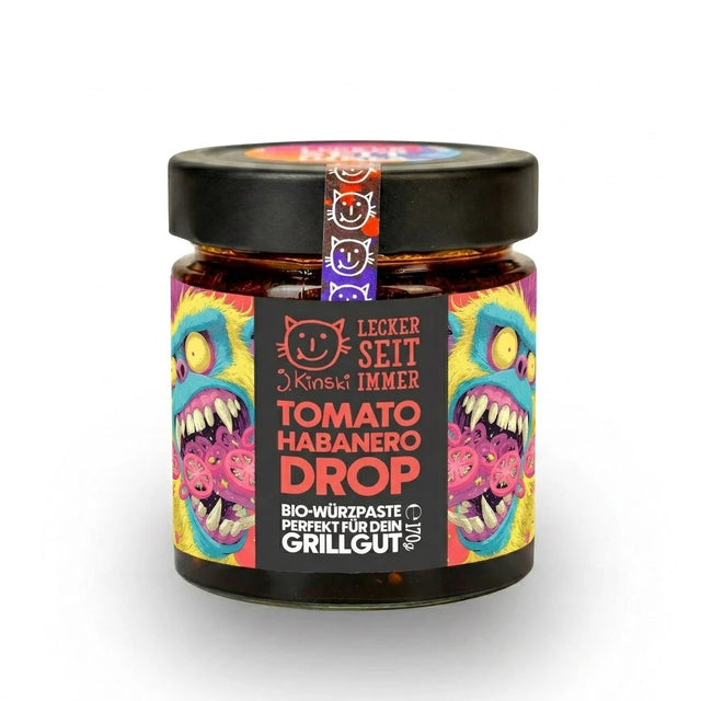 J. Kinski Bio Tomato Habanero Drop 170g | Fruchtig-scharfer Dip | J. Kinski