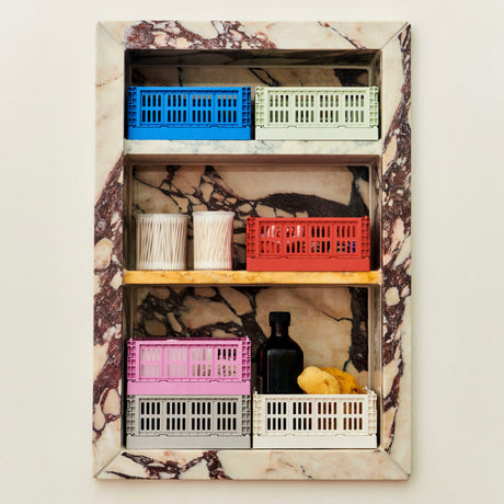 HAY Faltbox „Colour Crate Mini Electric Blue“ | 2er-Set mit Power | HAY