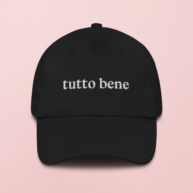 Viel Spass Studio Cap "Tutto bene" studio ciao | schwarz | 100% Baumwolle