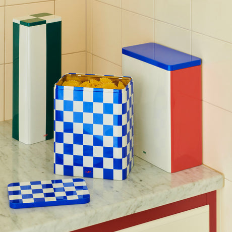 HAY Dose „Tin Container Large“ | Blue & Off-White | HAY