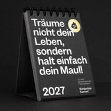 Schlechte Karten Tischkalender „Demotivierender Tischkalender 2027“ | 52 Wochen | Schlechte Karten