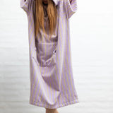 BONGUSTA Poncho „Naram Lilac & Neon Yellow S/M“ | Cooles Farbspiel | BONGUSTA