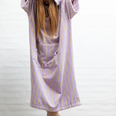 BONGUSTA Poncho „Naram Lilac & Neon Yellow S/M“ | Cooles Farbspiel | BONGUSTA