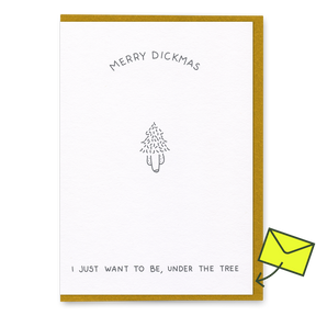 Dicks Don’t Lie Grußkarte “Under the Tree” | Weihnachtlich & romantisch | Dicks Don’t Lie