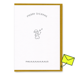 Dicks Don’t Lie Grußkarte “Phalalalalalalalalus” | Lustiger Weihnachtsgruß | Dicks Don’t Lie