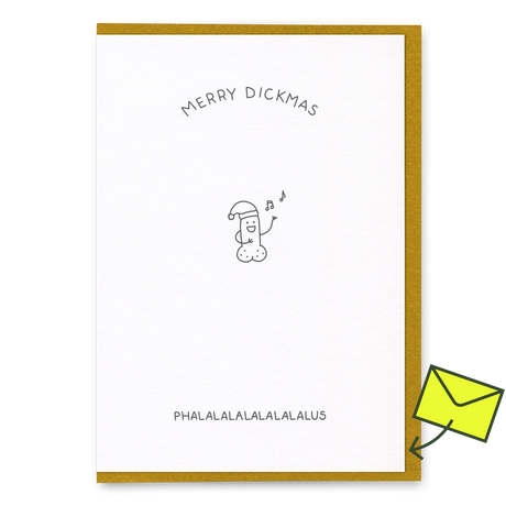 Dicks Don’t Lie Grußkarte “Phalalalalalalalalus” | Lustiger Weihnachtsgruß | Dicks Don’t Lie