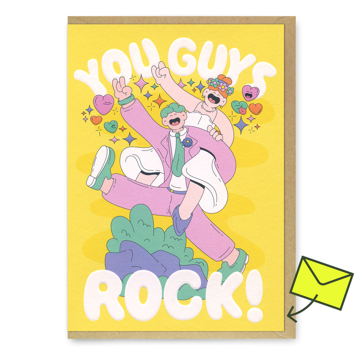 Studio Boketto Grußkarte “You Guys Rock” | Für richtig starke Geburtstagshelden | Studio Boketto