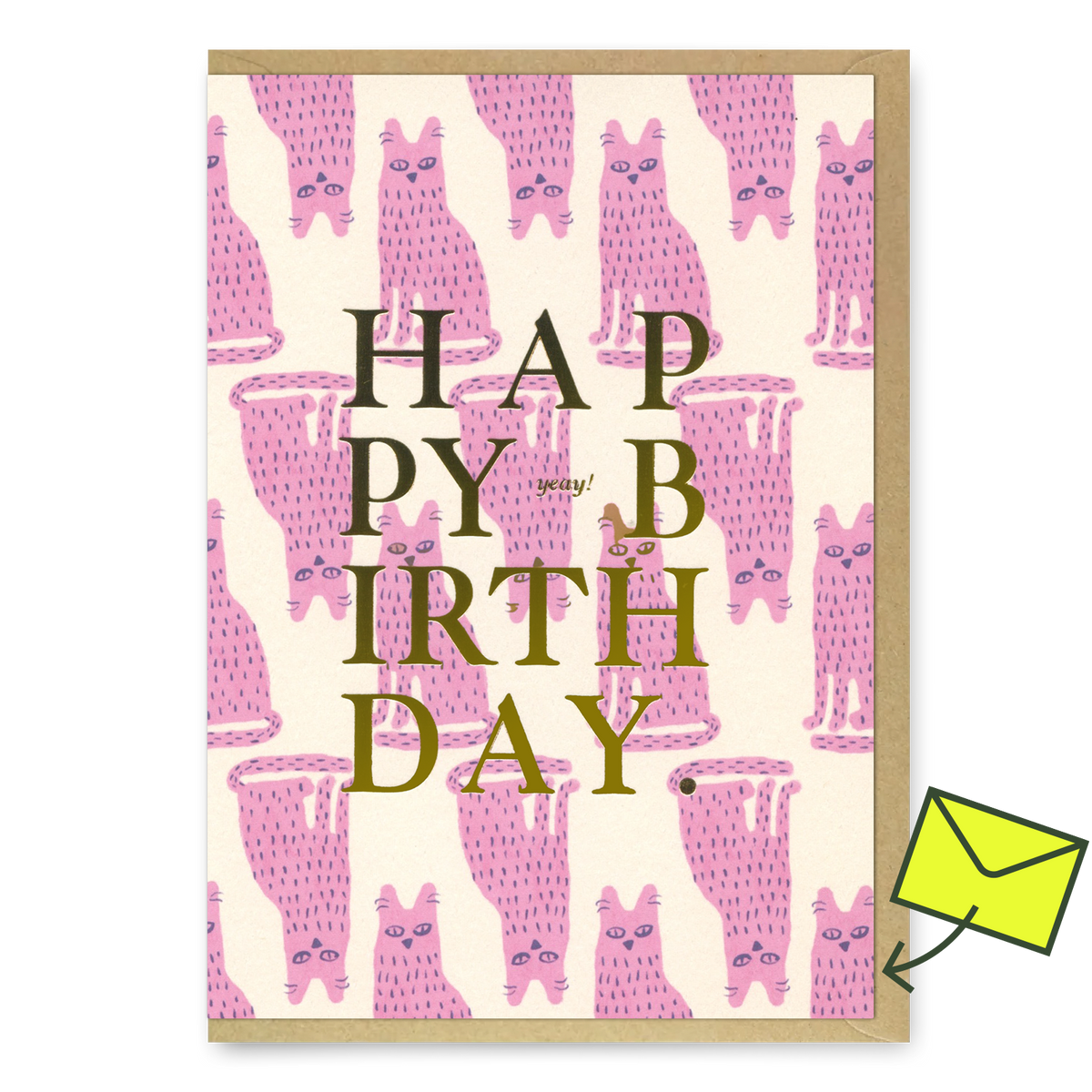 ALL THE WAYS TO SAY Grußkarte “Happy Birthday Stinky Cat” | Frech & flauschig zum Geburtstag | ALL THE WAYS TO SAY