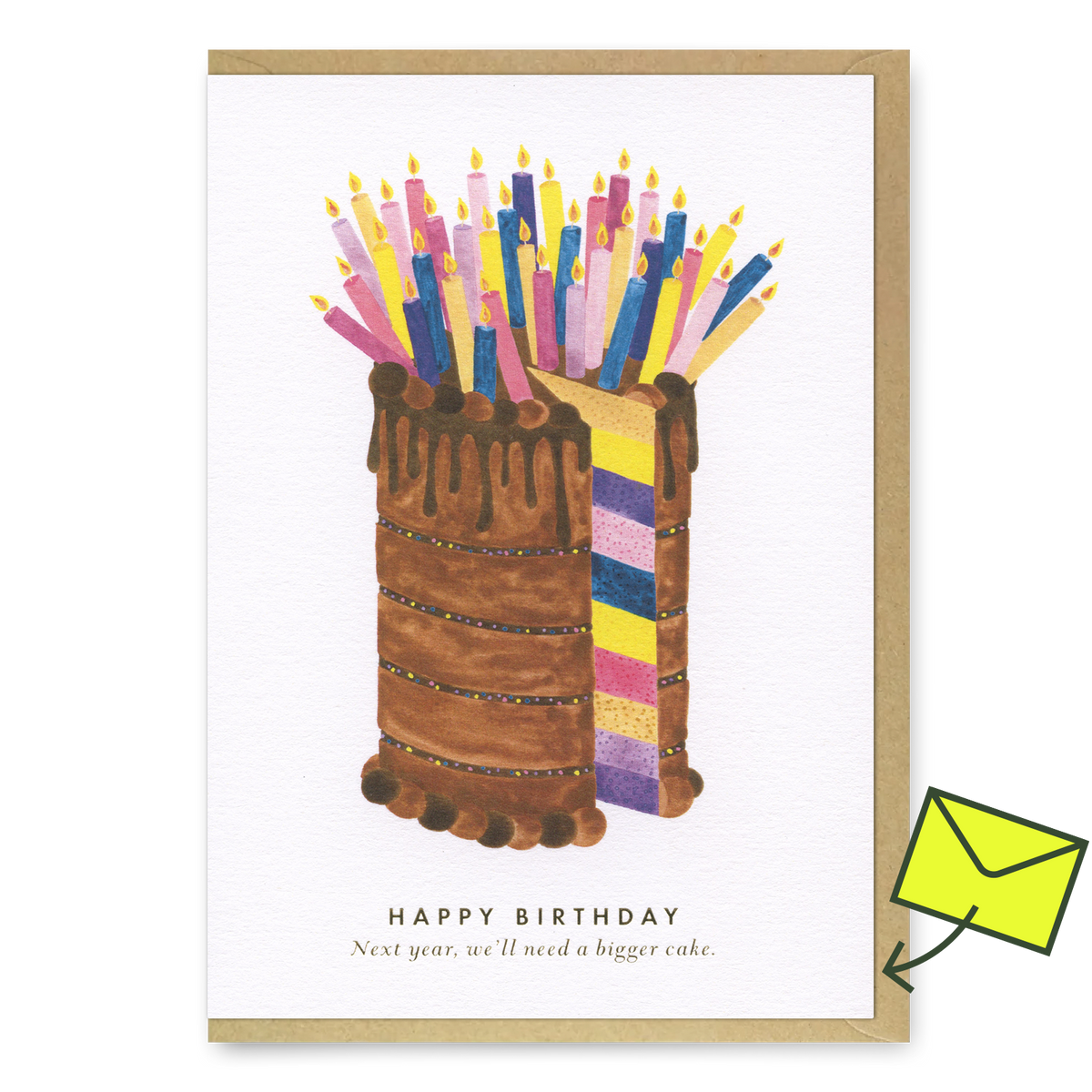 ALL THE WAYS TO SAY Grußkarte “Bigger Cake” | Süße Grüße für Naschkatzen | ALL THE WAYS TO SAY