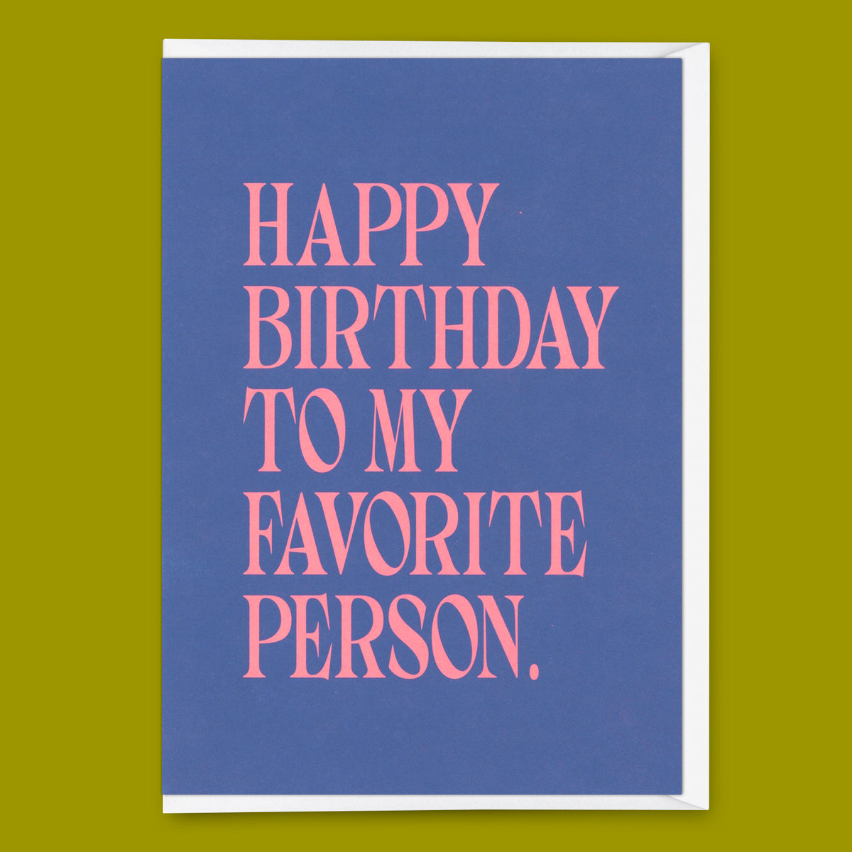 Deli Cards Grußkarte "To my favorite person" | Schöne Klappkarte mit Spruch zum Geburtstag