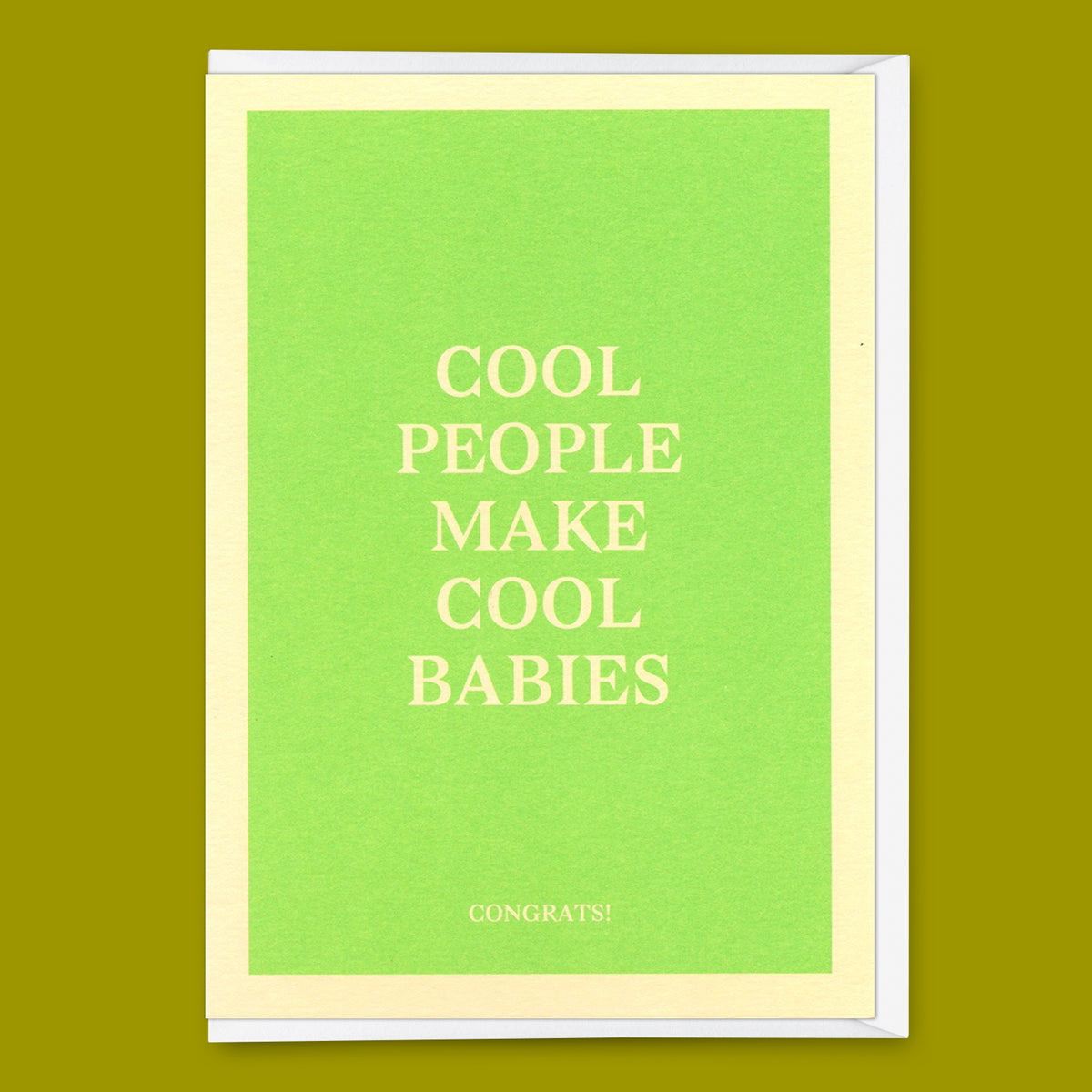 Deli Cards Grußkarte "Cool people make cool babies" | Coole Klappkarte zur Geburt
