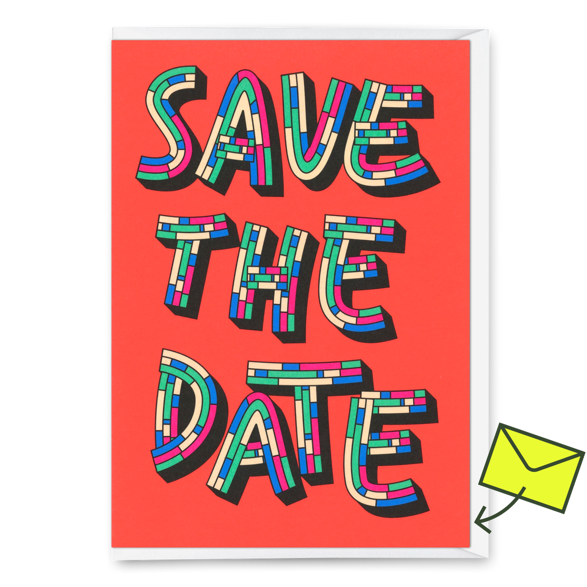 Deli Cards Grußkarte "Save the Date" | Schöne Klappkarte für Einladungen