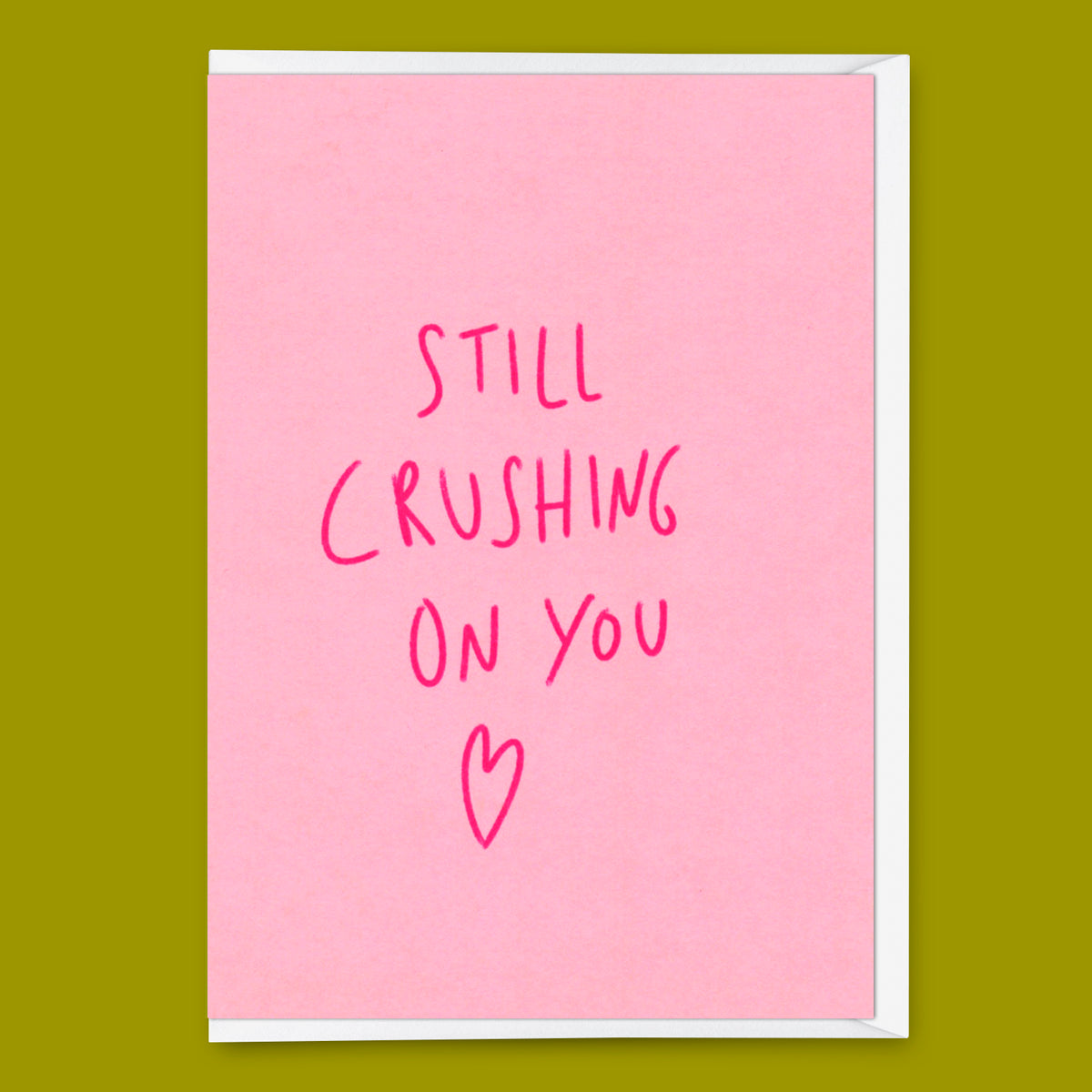 Deli Cards Grußkarte "Still crushing on you" | Besondere Klappkarte für Verliebte