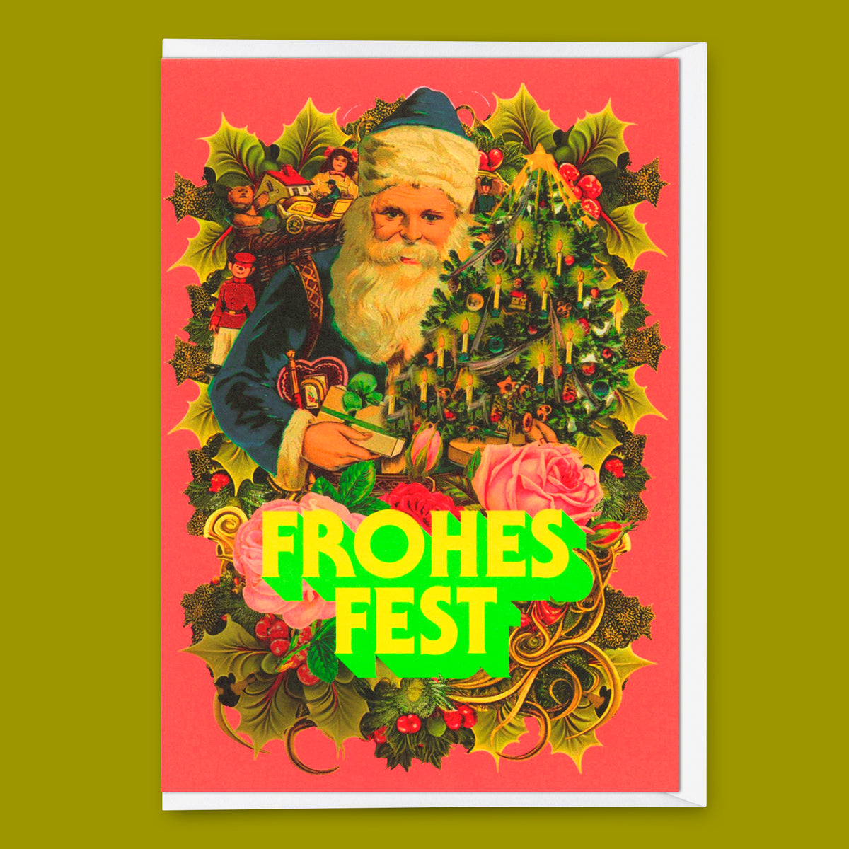 Deli Cards Grußkarte "Poesie Nikolaus" | Ausgefallene Klappkarte zu Weihnachten