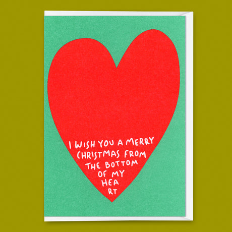 Deli Cards Grußkarte "Bottom of my heart" | Schöne Klappkarte zu Weihnachten