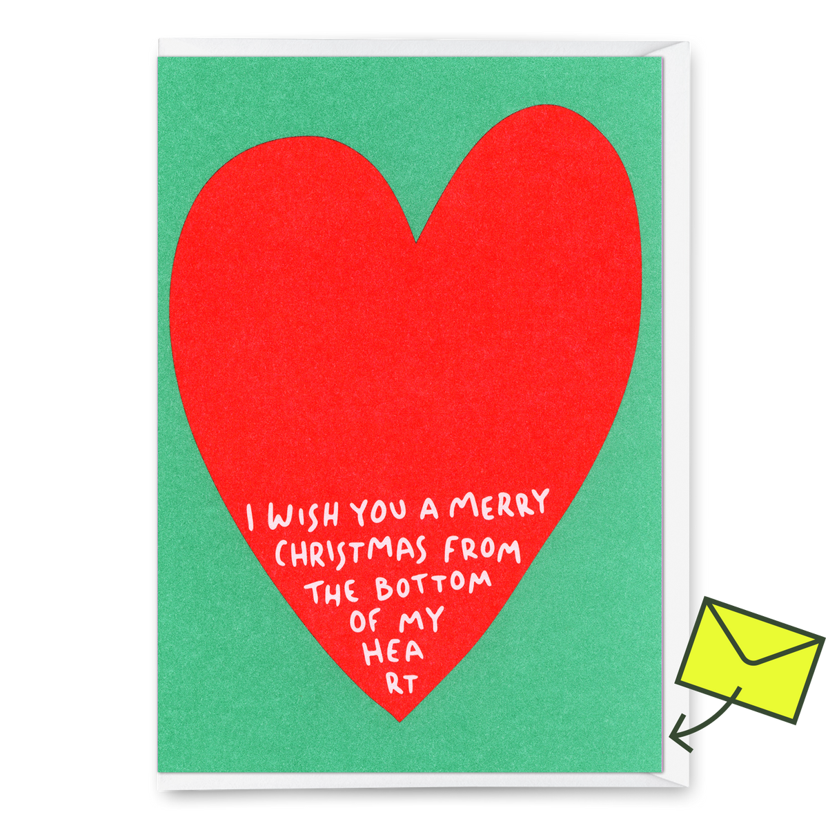Deli Cards Grußkarte "Bottom of my heart" | Schöne Klappkarte zu Weihnachten
