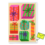 Deli Cards Grußkarte "Geschenke Geschenke" | Besondere Klappkarte zu Weihnachten