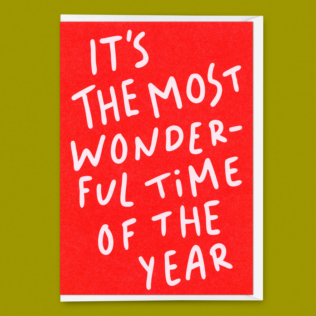 Deli Cards Grußkarte "It's the most wonderful time" | Schöne Klappkarte zu Weihnachten