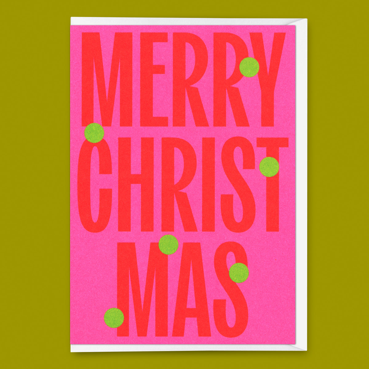 Deli Cards Grußkarte "Merry Christmas Huge Type" | Coole Klappkarte zu Weihnachten