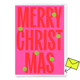 Deli Cards Grußkarte "Merry Christmas Huge Type" | Coole Klappkarte zu Weihnachten