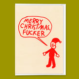 Deli Cards Grußkarte "Primitive Santa" | Ausgefallene Klappkarte zu Weihnachten