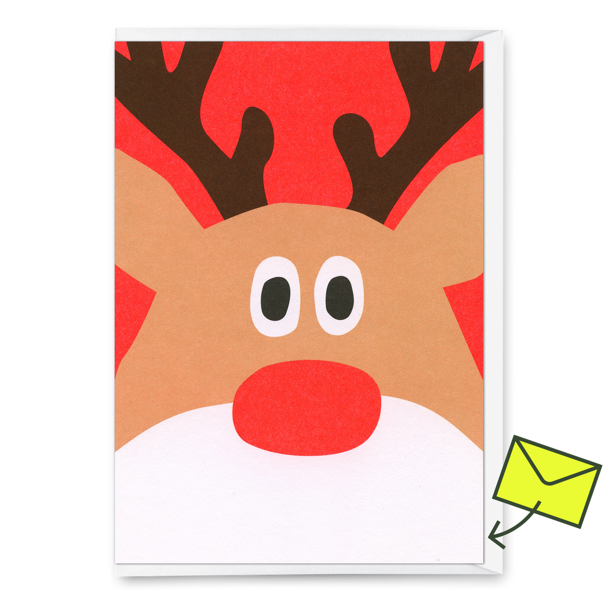 Deli Cards Grußkarte "Rentier" | Besondere Klappkarte zu Weihnachten