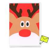 Deli Cards Grußkarte "Rentier" | Besondere Klappkarte zu Weihnachten