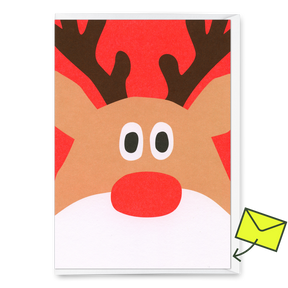 Deli Cards Grußkarte "Rentier" | Besondere Klappkarte zu Weihnachten