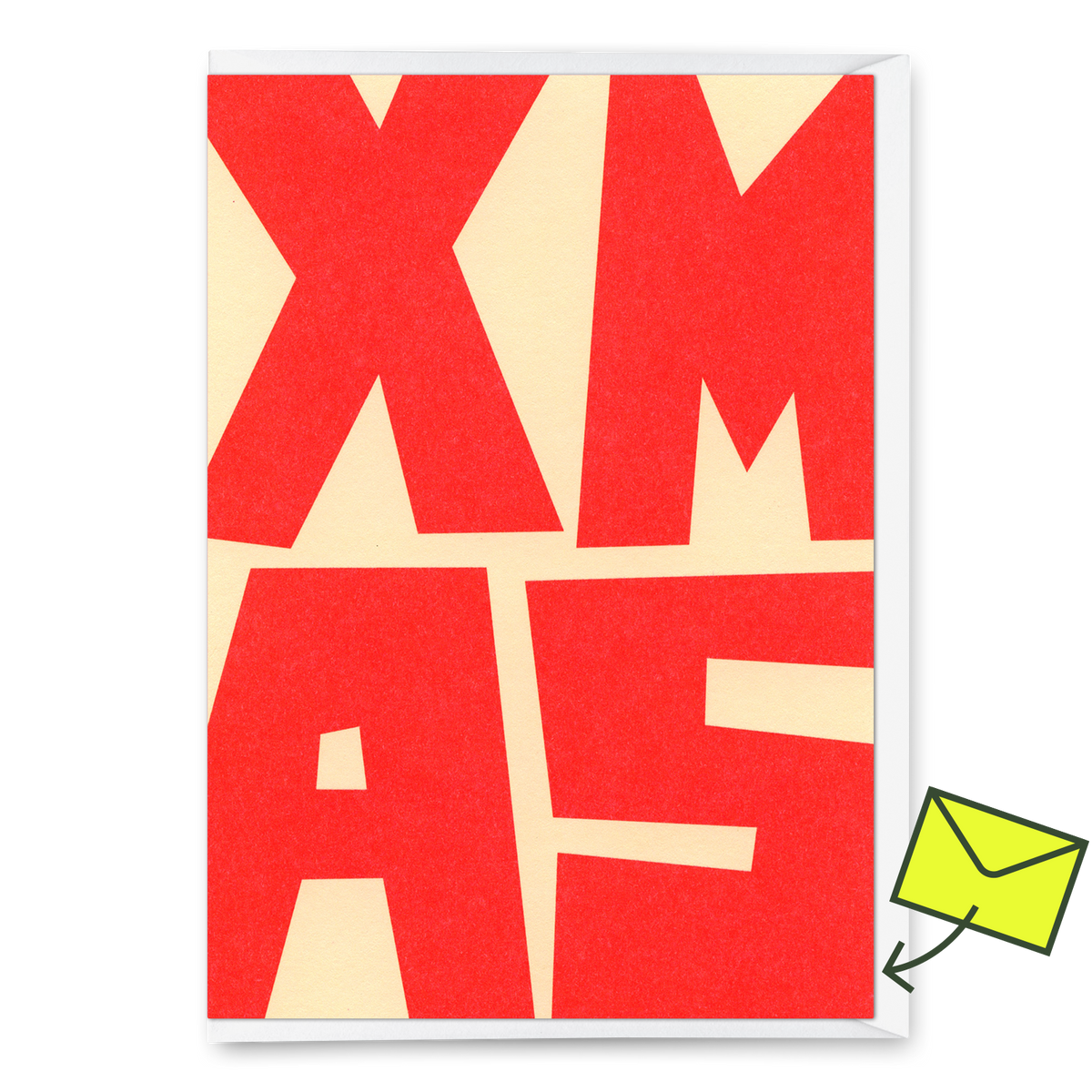 Deli Cards Grußkarte "XMAS Block" | Coole Klappkarte zu Weihnachten