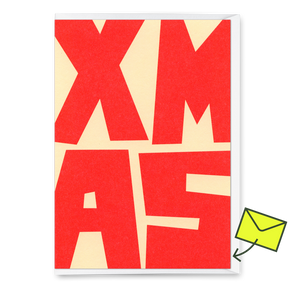 Deli Cards Grußkarte "XMAS Block" | Coole Klappkarte zu Weihnachten