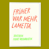 Deli Cards Grußkarte "Früher war mehr Lametta" | Lustige Klappkarte zu Weihnachten