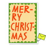 Deli Cards Grußkarte "Merry Christmas Scherenschnitt" | Besondere Klappkarte zu Weihnachten