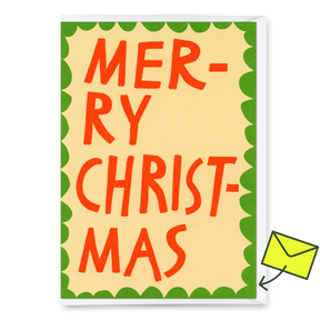 Deli Cards Grußkarte "Merry Christmas Scherenschnitt" | Besondere Klappkarte zu Weihnachten
