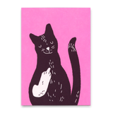 Deli Cards Postkarte "Meow you" | Lustige Karte mit Katzen-Motiv