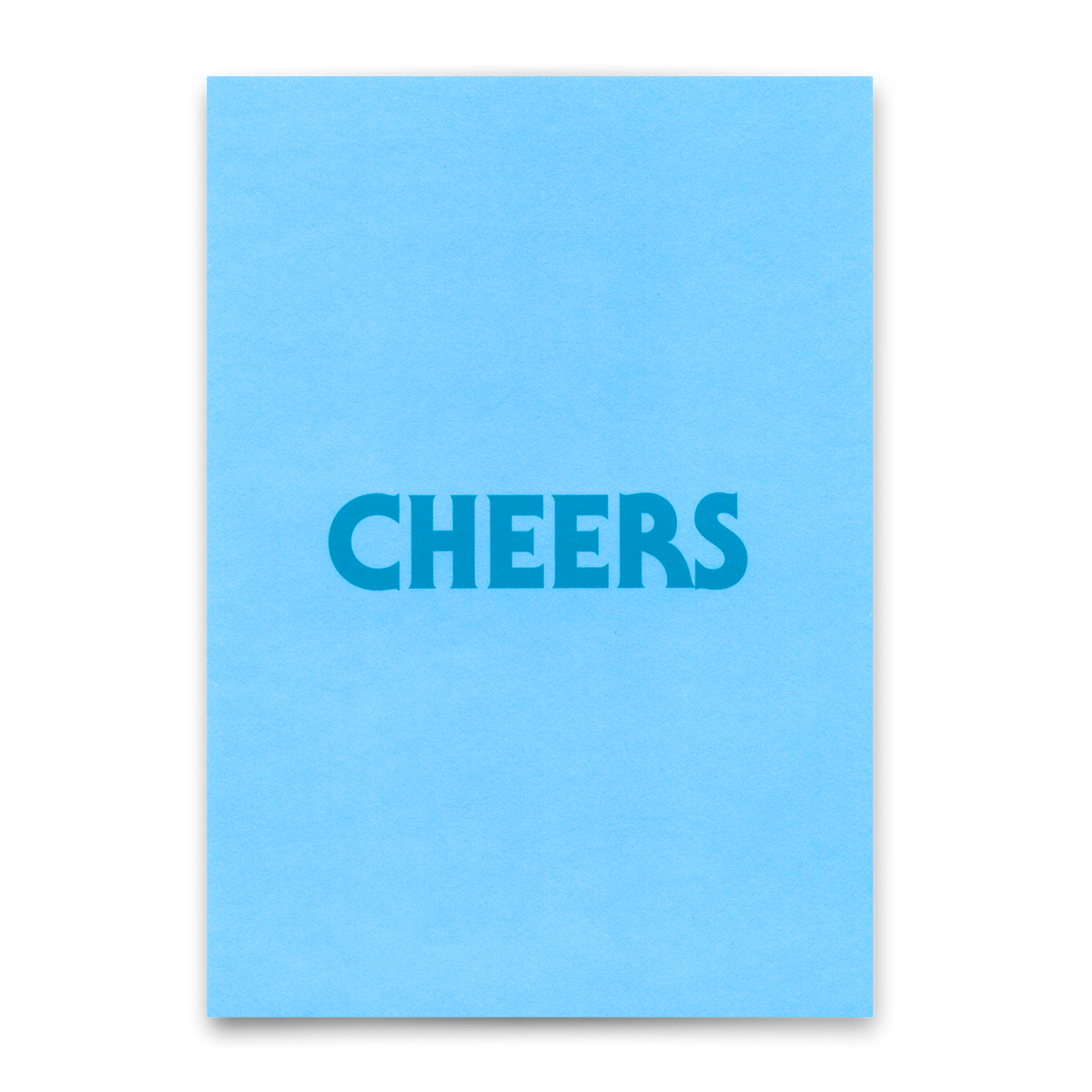 Deli Cards Postkarte "Cheers Hellblau" | Schöne Karte für jeden Anlass