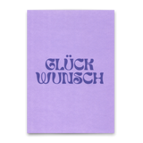 Deli Cards Postkarte "Glückwunsch Lila" | Schöne Karte für jeden Anlass