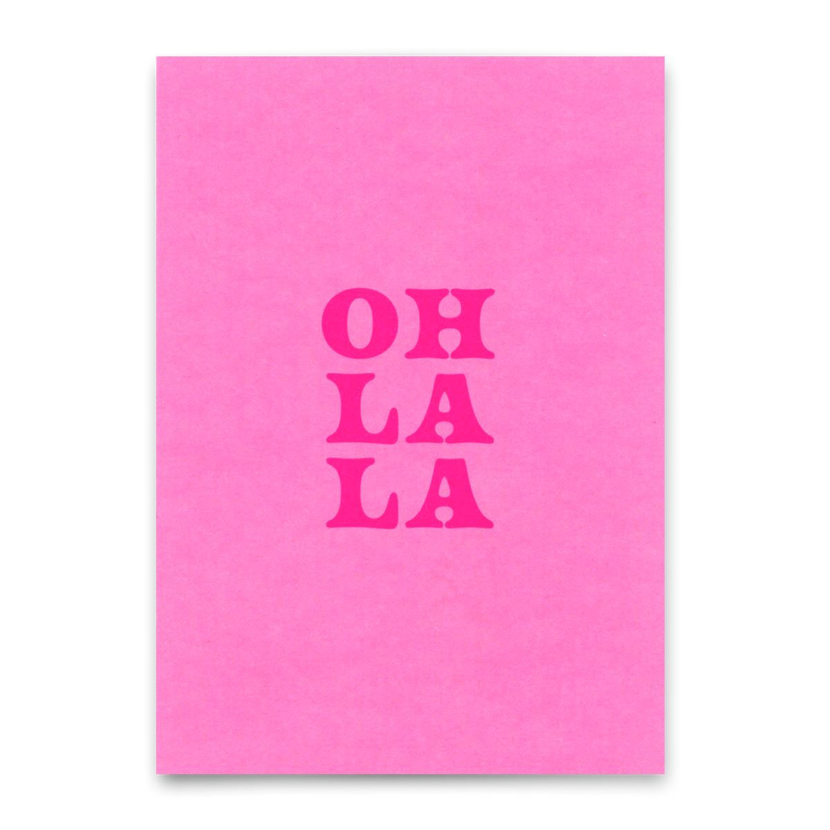 Deli Cards Postkarte "Oh La La Pink" | Schöne Karte für jeden Anlass
